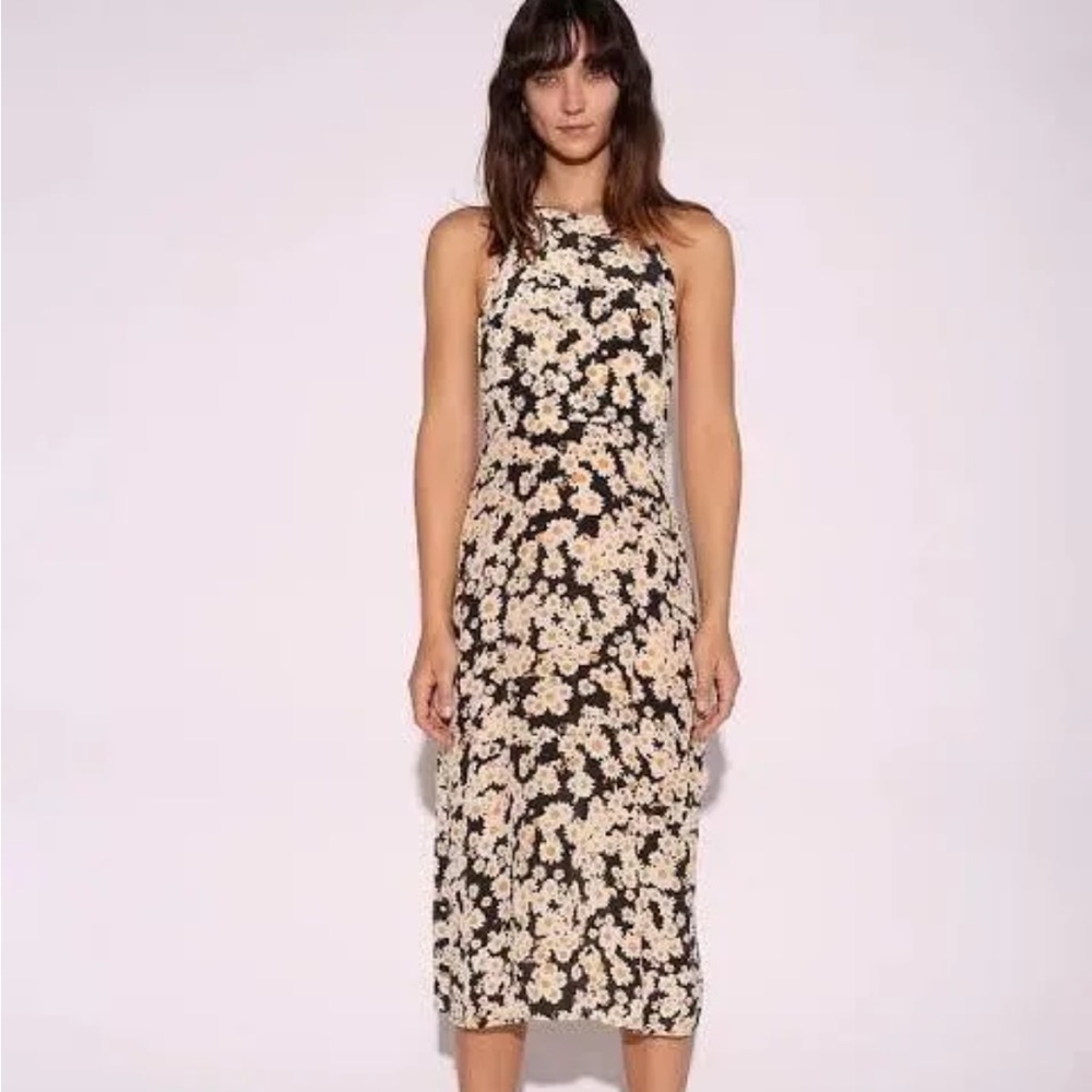 Réalisation Par Women's Jeet in Flower Power Backless Silk Dress XL/10